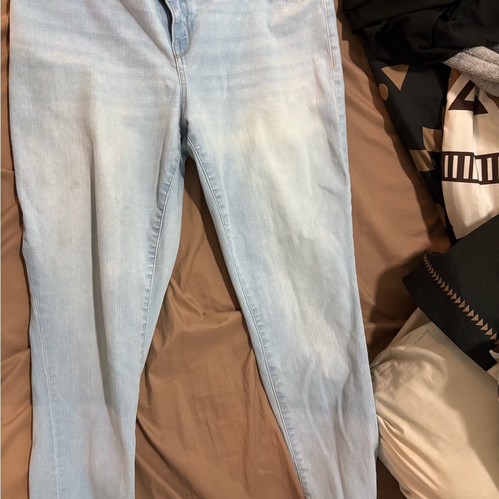 Light Blue Women's Pregnancy Jeans